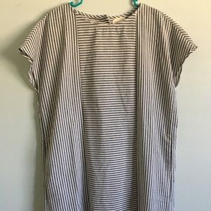 Dark Grey and white stripped dress- never worn